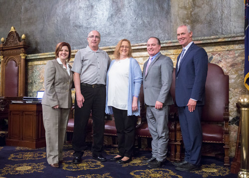 Oberlander, State House Honor Rimersburg Couple for Cancer Awareness Advocacy 
